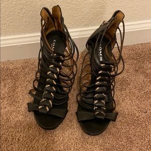 Coach Josey heel black size 7